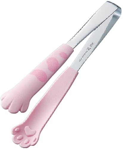 Miya Catch Cat Tongs, 7-Inch, Pink