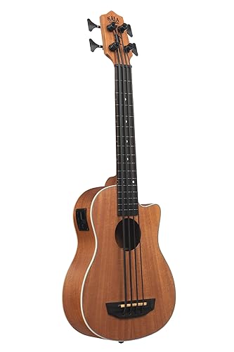 Kala Brand Music Co., 4-String Ukulele, Right, Satin Mahogany (UBASS-Scout-FL)