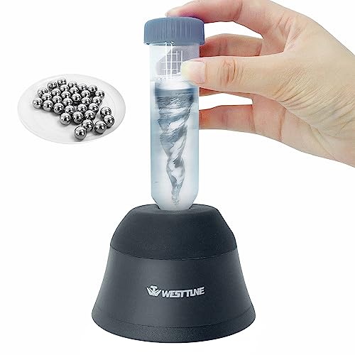 WEST TUNE 4000rpm Mini Vortex Mixer Lab Paint Shaker,Scientific Vortex Shaker with Touch Function for Eyelash Sharker Glue Adhesives Gel Polish and Test Tubes Vortex Mixing,Black - BLACK