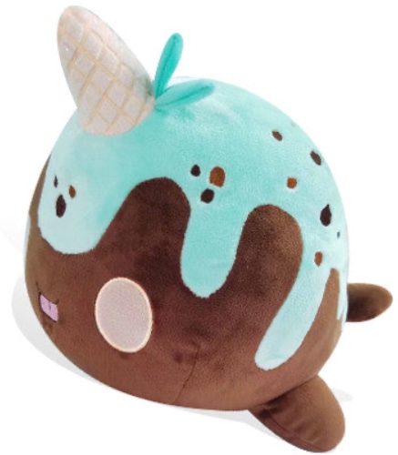 Nomwhal Mint Chip Plush 12.5" - Mint Chip Nomwhal