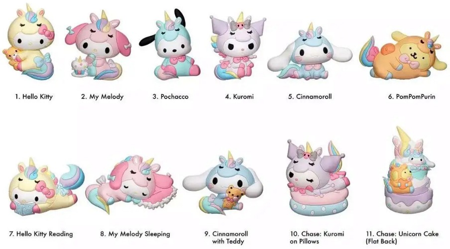 Hello Kitty and Friends Series 4 3D Foam Bag Clip