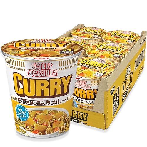 Nissin, Cup Noodles Soup, Curry Flavor, 2.25 oz (case of 6)