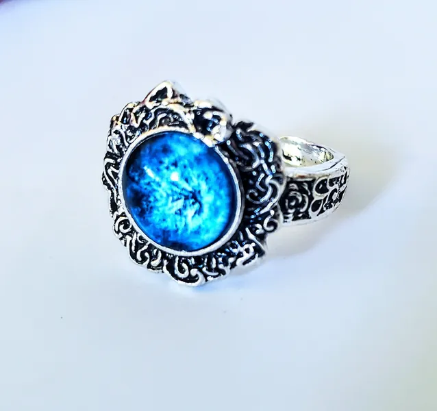 Elden Ring Dark Moon Ring - Ranni Cold Oath Ring - Adjustable Size - Dark Souls