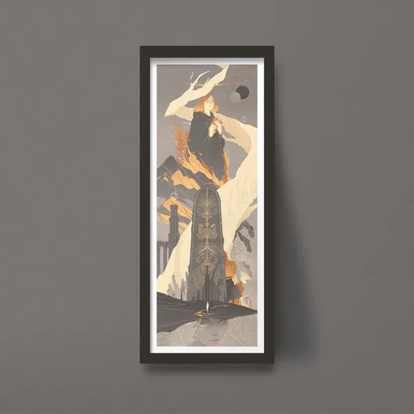 Erdtree, Melina, Malenia, The Lands Between Illustrated Art Print