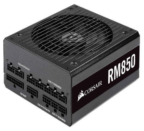 Corsair RM850, RM Series, 80 Plus Gold Certified, 850 W Fully Modular ATX Power Supply - Black - 850 Watts RM Series Black
