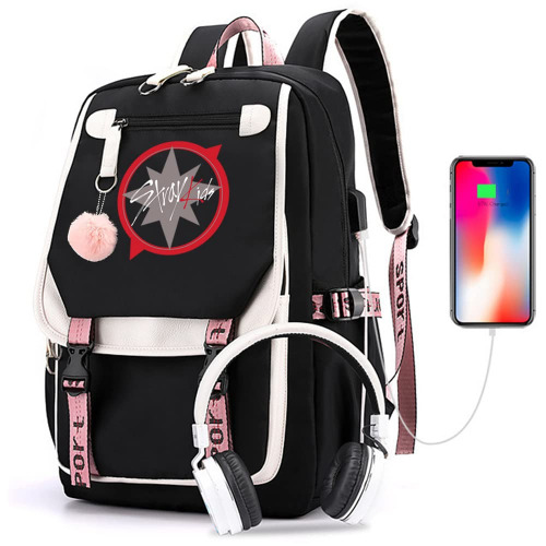 Kpop Stray Kids School Backpack Merchandise, Stray Kids Book Bag Casual Backpack - 