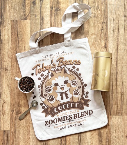 Toby's Beans Coffee Canvas Tote Bag | Default Title