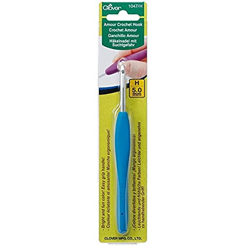 Clover Amour Crochet Hook: 5.0mm, 5.00m, Multicolor - 5.00m