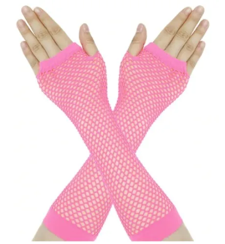 Women Fingerless Fishnet Neon Gloves Colorful Net Mesh Long Gloves For Womens Sexy Beautiful Arm Warmer Summer - AliExpress 
