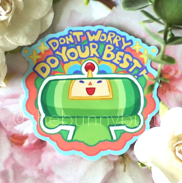 Katamari Dont Worry Sticker