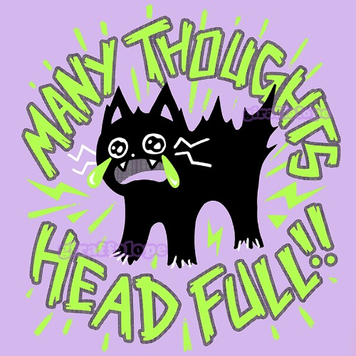 Many Thoughts Head Full Shirt | S