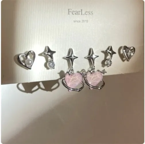 Aesthetic Egirl Accessories | Earrings Aesthetic Harajuku | Aesthetic Jewelry Earrings - Dangle Earrings - Aliexpress