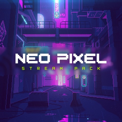 Neo Pixel Animated Stream Overlays Package - Neo Pixel / 2D Animated
