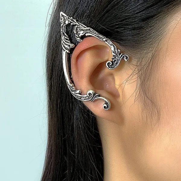 Silver Ear Cuff Gold Ear Cuff Elf Ear Cuff Elven ears Chain Elf earrings Wire Jewelry No Piercing Ear Cuffs Wire wrapped ear cuff