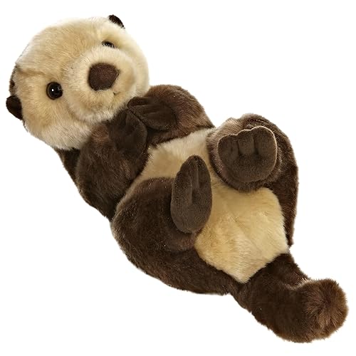 Aurora® Realistic Miyoni® Sea Otter Stuffed Animal - Lifelike Detail - Cherished Companionship - Brown 10 Inches - Sea Otter