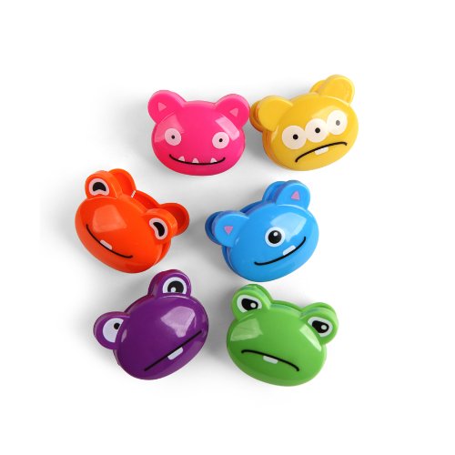 Kikkerland Monsters Bag Clips, Set of 6 - Monsters