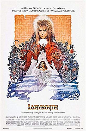 Buyartforless Labyrinth Starring David Bowie 1986 36x24 Movie Art Print Poster