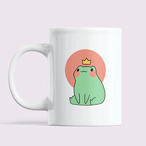 Frog Lovers Mug, King Frog Mug, Cute Frog Mug, Frog Dad Gift, Frog Brother Gift, Frog Gift for Boyfriends Man