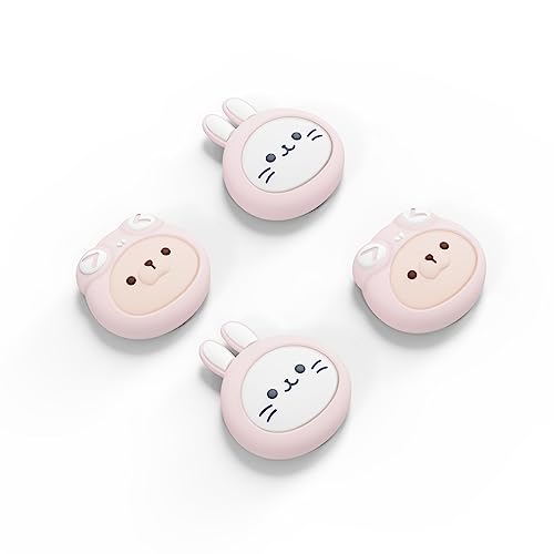 PlayVital Thumb Grip Caps for ps5/4 Controller, Silicone Analog Stick Caps Cover for Xbox Series X/S, Thumbstick Caps for Switch Pro Controller - Cosplaying Kitten & Puppy - Cosplaying Kitten & Puppy