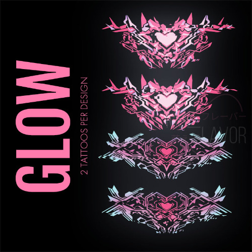 Cyber Succubus Womb Tattoos - Glow