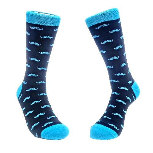 Mustache Pattern Socks from the Sock Panda (Adult Large)