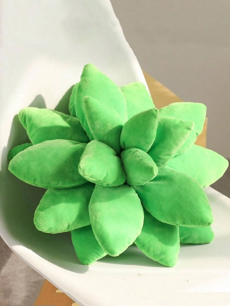 Green Succulent Pillow Cushion 