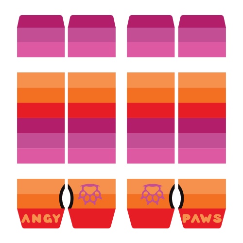 Lesbian Pride Arm Warmers