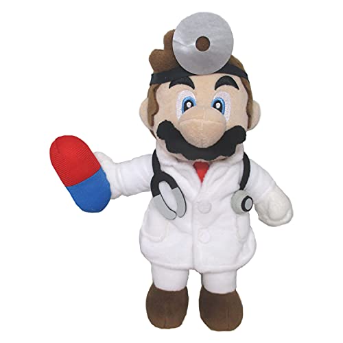 Little Buddy 1824 Dr. Mario World - Doctor Mario Plush, 9",Multicolor