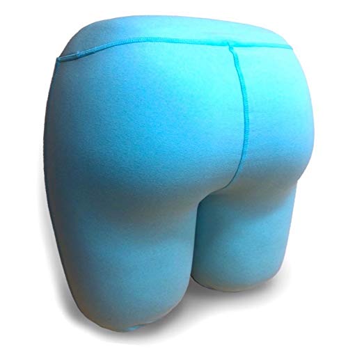 The Buttress Pillow, The World's Most Bootyful Pillow for All Kinds of Sleepers, Squeezers, Slappers, Face-buriers and Helps Relieve Anxiety - Aqua