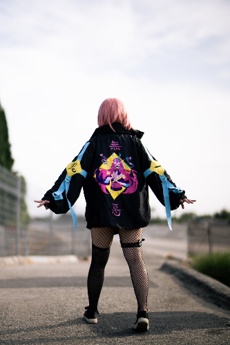 [SPEAK NO EVIL] ONI JACKET:  Black/White — Mori Galaxy