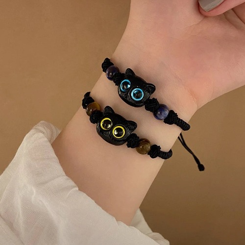 Cute Blue Yellow Cat Eye Monster Bracelets - SL164-blue