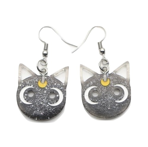 Luna Earrings - Black