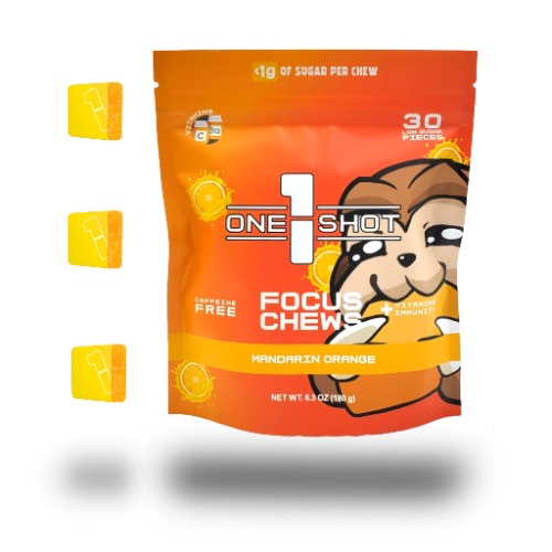 Mandarin Orange Focus Chews | Nootropics, Vitamins & Immunity (30 Pieces)