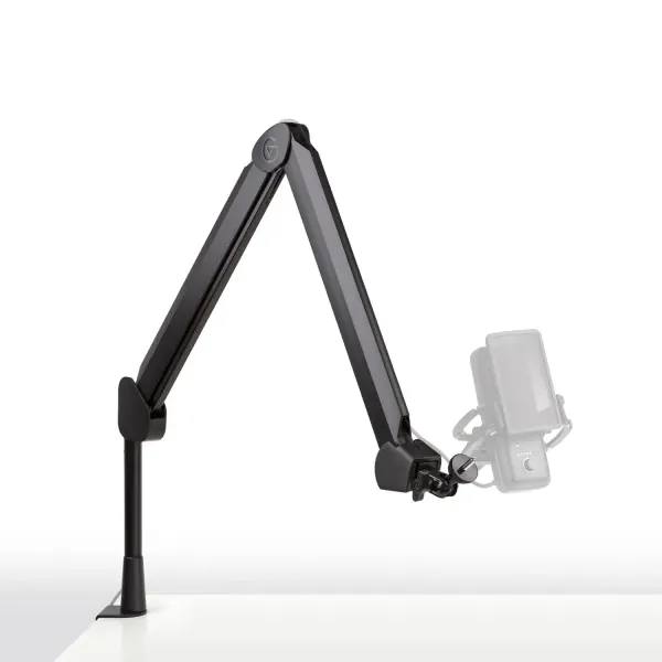 Elgato Wave Mic Arm - Perche de studio haut de gamme avec passe-câbles, pince pour bureau, adaptateurs 1/4", entièrement réglable, idéale pour podcasts, streaming, jeux, télétravail, enregistrement