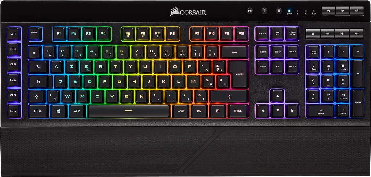 Corsair K57 RGB Wireless Clavier Gaming, Noir (AZERTY)
