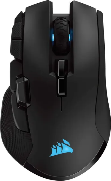 Corsair Ironclaw Wireless RGB, Rechargeable Optique Souris Gaming avec Technologie Slipstream (18000DPI Optique Capteur, Rétroéclairage LED RGB) - Noir