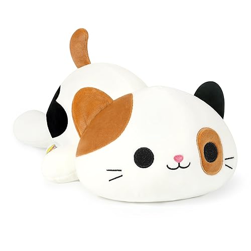 Onsoyours Original Calico Cat Plush 12 Inch Kitty Plushies Toy Kitten Stuffed Animal Soft Pillow Kawaii Plushie Gift for Kids(Calico Cat, 12") - Calico Cat a - 12"