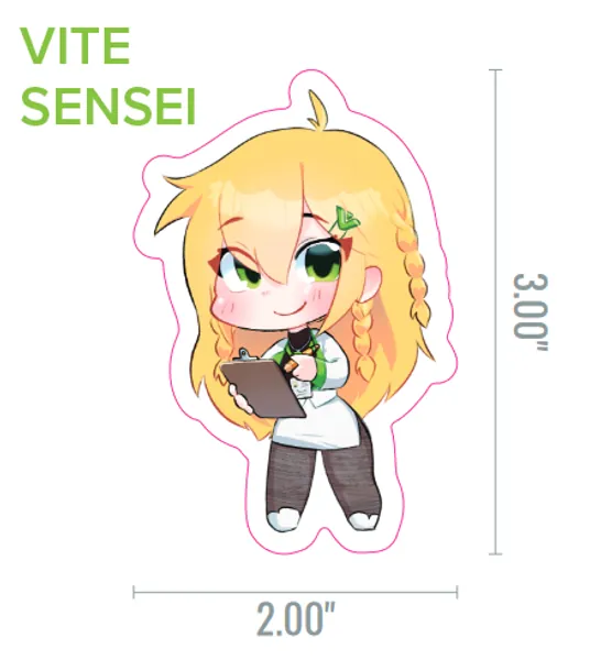 Vite Gijinka Stickers - Vite Sensei
