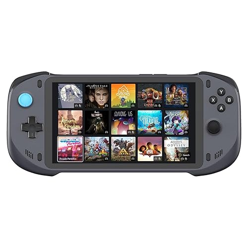 abxylute Cloud Handheld Remote Play Gaming Console, For Xbox Cloud Gaming, NVIDIA GeForce NOW, Playstation, PC, Long-Battery Life, 1080P 7-Inch Touchscreen, Lightweight Handheld Accessories - 64G - Black
