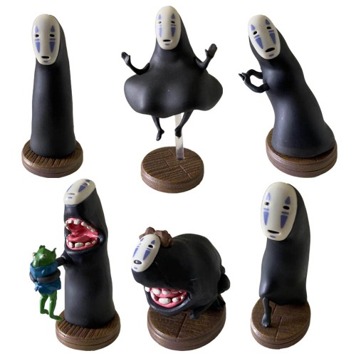 Studio Ghibli via Bluefin - Benelic So Many Poses. [Spirited Away] No Face Blind Box Figure - Official Studio Ghibli Merchandise - No Face