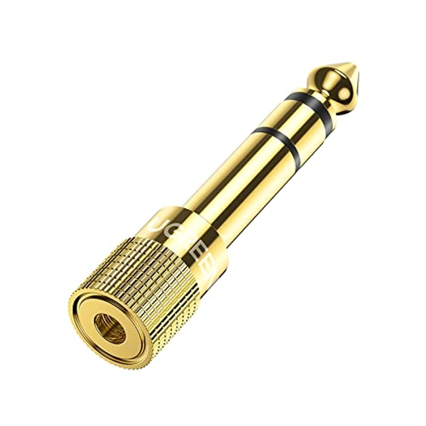 UGREEN 6.35mm to 3.5mm Audio Jack Adapter 6.35mm (1/4 Inch) Male to 3.5mm (1/8 Inch) Female Stereo Audio Adapter for Speaker Headphone, Guitar, Digital Piano