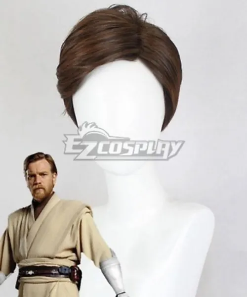Star Wars Obi-Wan Obi Wan Kenobi Brown Cosplay Wig  | eBay