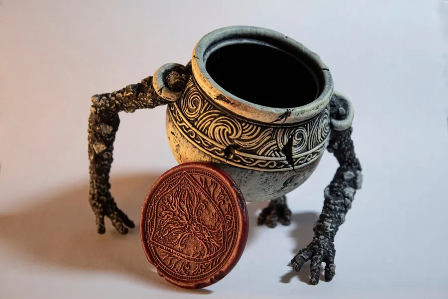 Elder Ring Inspired Pot Boy - Iron Fist Alexander - Painted