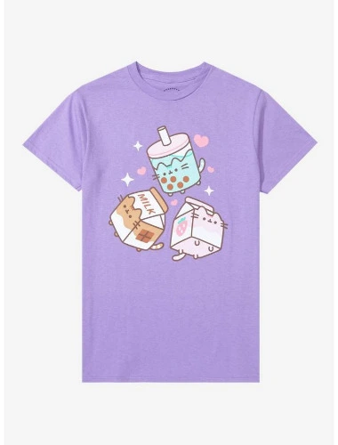 Pusheen Milk Carton Boyfriend Fit Girls T-Shirt | Hot Topic