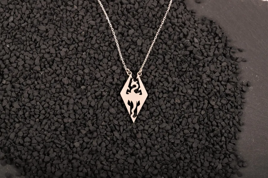 Silver Dragon Necklace 