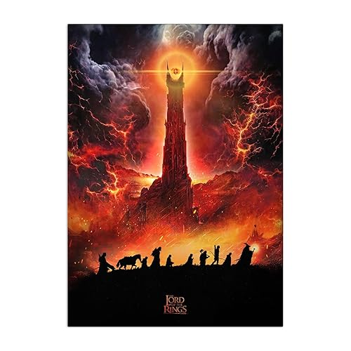 Displate Lord of the Rings Metal Poster Lord of the Rings Fan's Gift Wall Decor Bedroom Poster - The Lord of the Rings Alternative Posters - The Fellowship of the Ring Poster 17.7" x 12.6" - 17,7 x 12,6 inch - The Fellowship of the Ring
