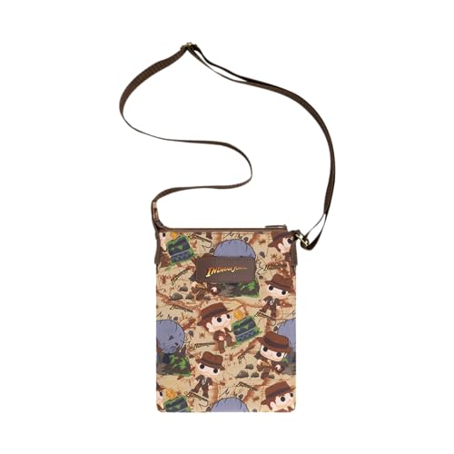 Loungefly Funko Pop! Indiana Jones: Raider of The Lost Ark All Over Print Passport Bag