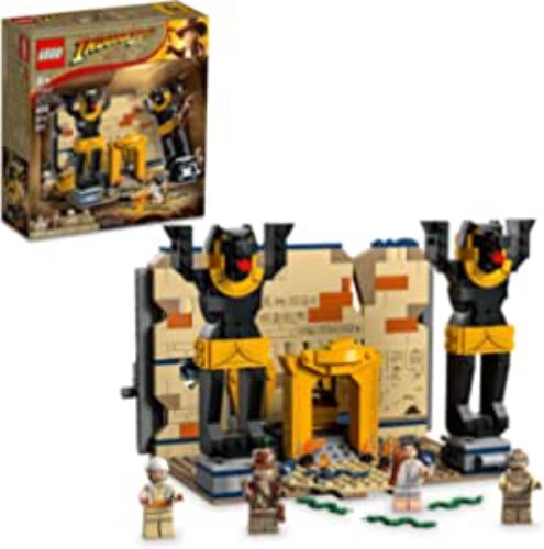 LEGO Indiana Jones Escape from The Lost Tomb 77013 Building Toy, Featuring a Mummy and an Indiana Jones Minifigure from Raiders of The Lost Ark Movie, Gift Idea for Kids 8 Years Old