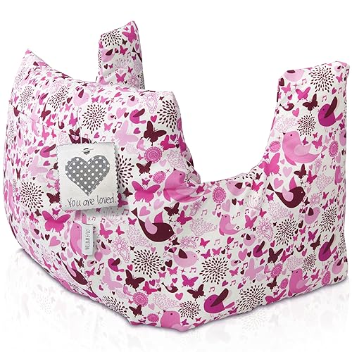 Double Mastectomy Pillow After Breast Cancer Surgery Recovery, Heart Pillow For After Heart Surgery Gifts Mastectomy Patients, Breast Pillows For Sleeping, Lumpectomy Pillow, Chest Open Pillow, Birds - Pink Birds