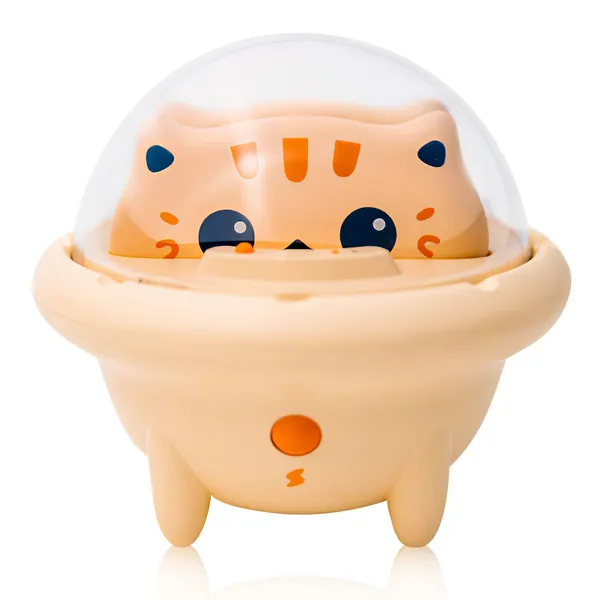 Small Portable Charger, 2 pcs Cute Cat Mini Power Bank with LED Night Light, External iOS Phone Charger Battery, Cute Battery Pack Compatible with High Speed (2 iOS) - 